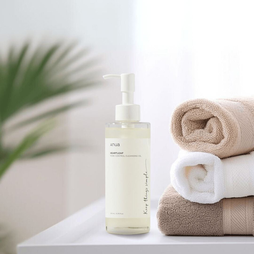Aceite limpiador para el control de poros Heartleaf